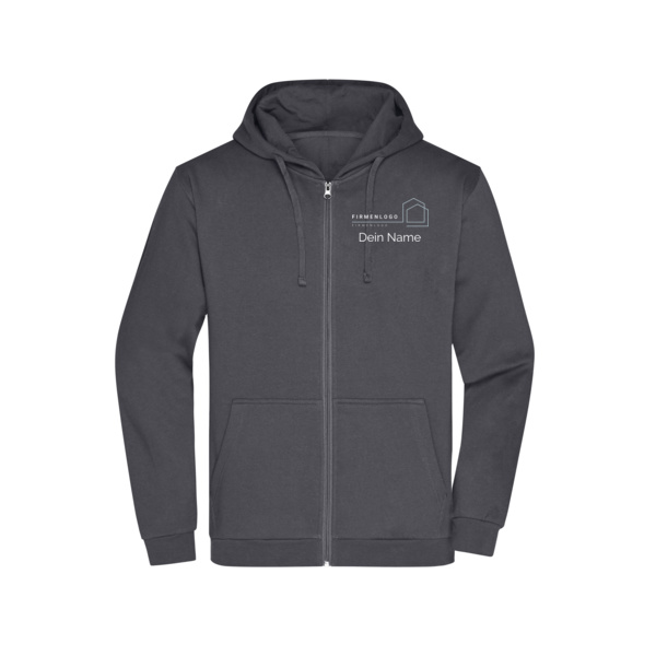 Brust- & Rückendruck  - Men's Promo Zip Hoody Miniaturansicht